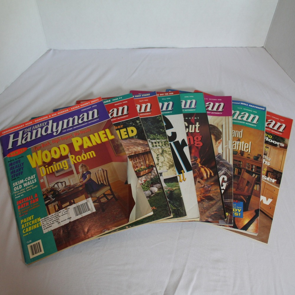 Family Handyman Magazine Lot‎ Vintage DIY Home Improvement Projects